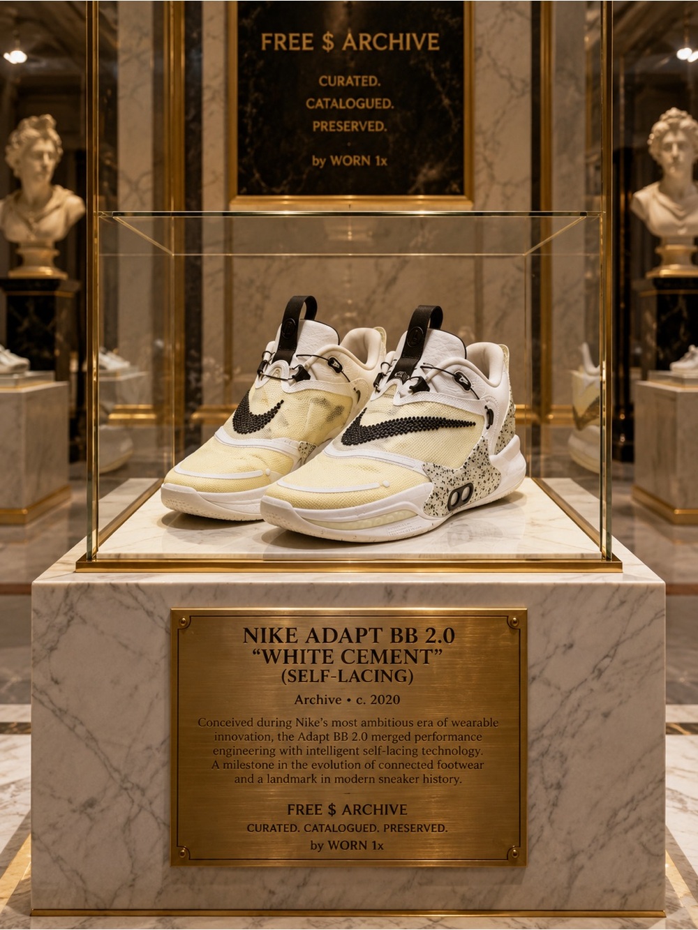Nike Adapt BB 2.0 "White Cement" (Self-Lacing) | Archive • c. 2020